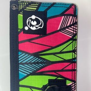 Kidrobot Wallet Neon colors pink green